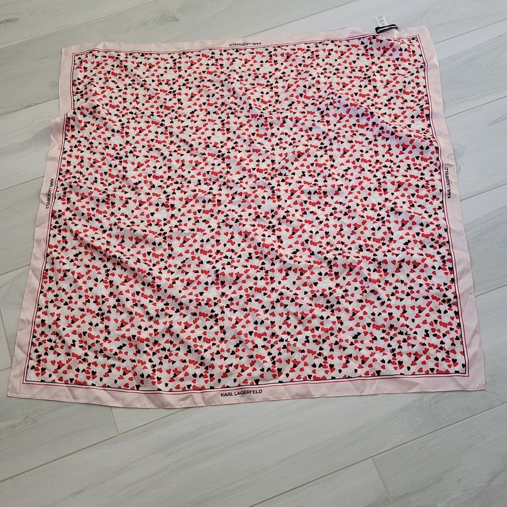 Karl Lagerfield 100% Silk Scarf
